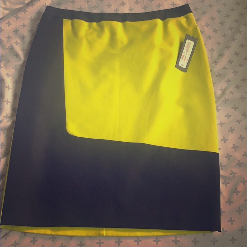 Neon green and black skirt brand new with tags